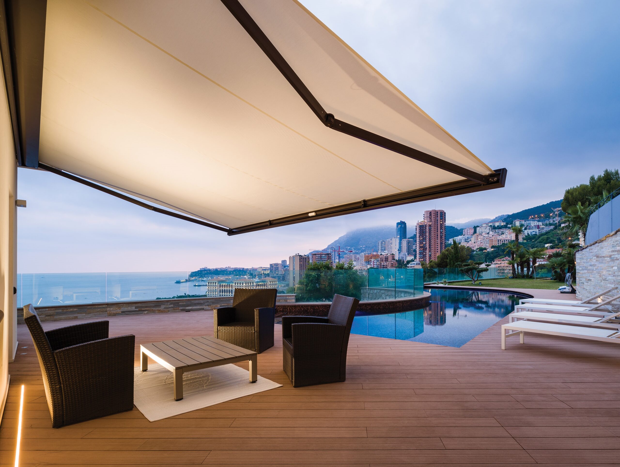 tenda di design con led Segno