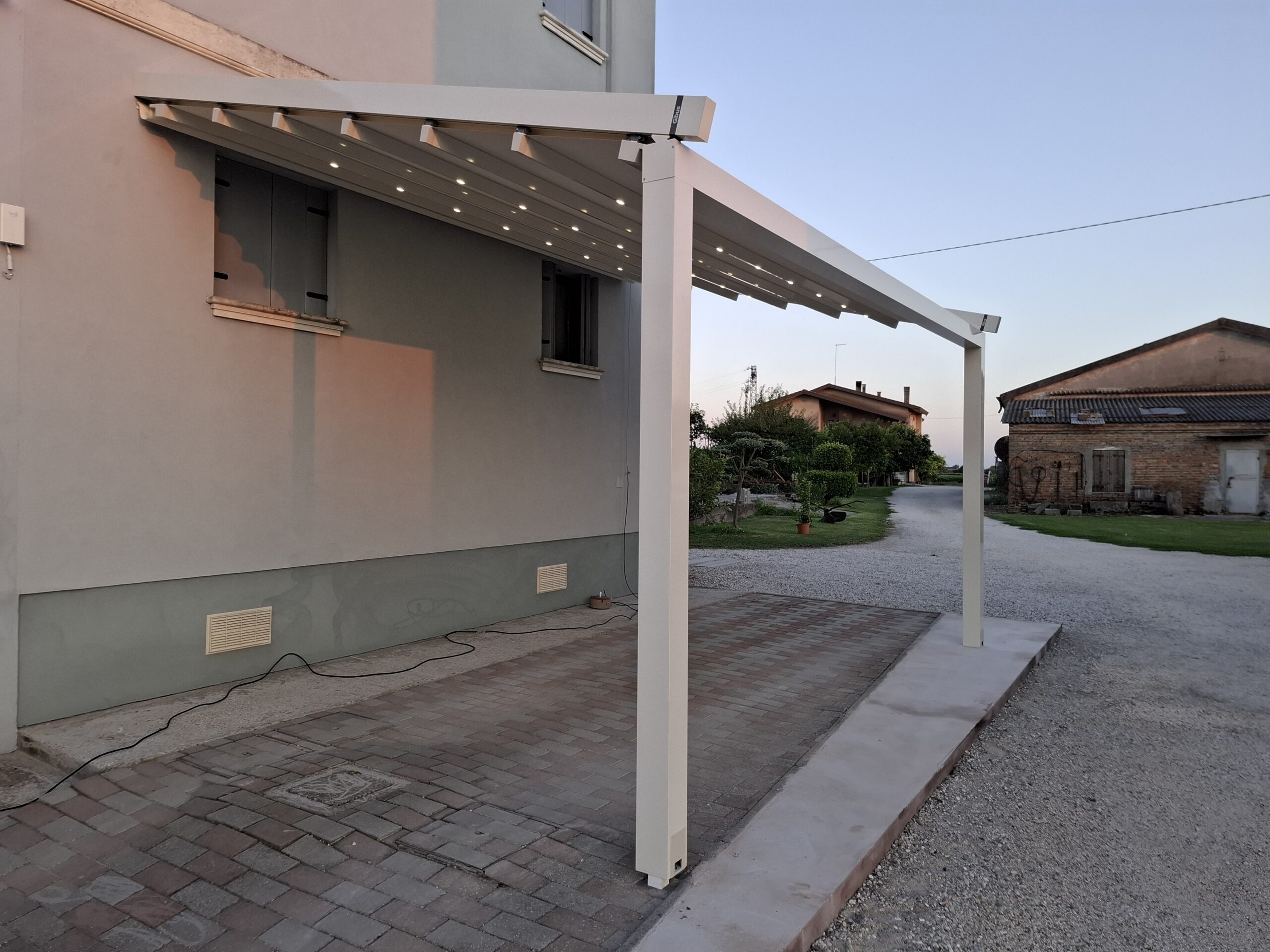 pergola inclinata su misura