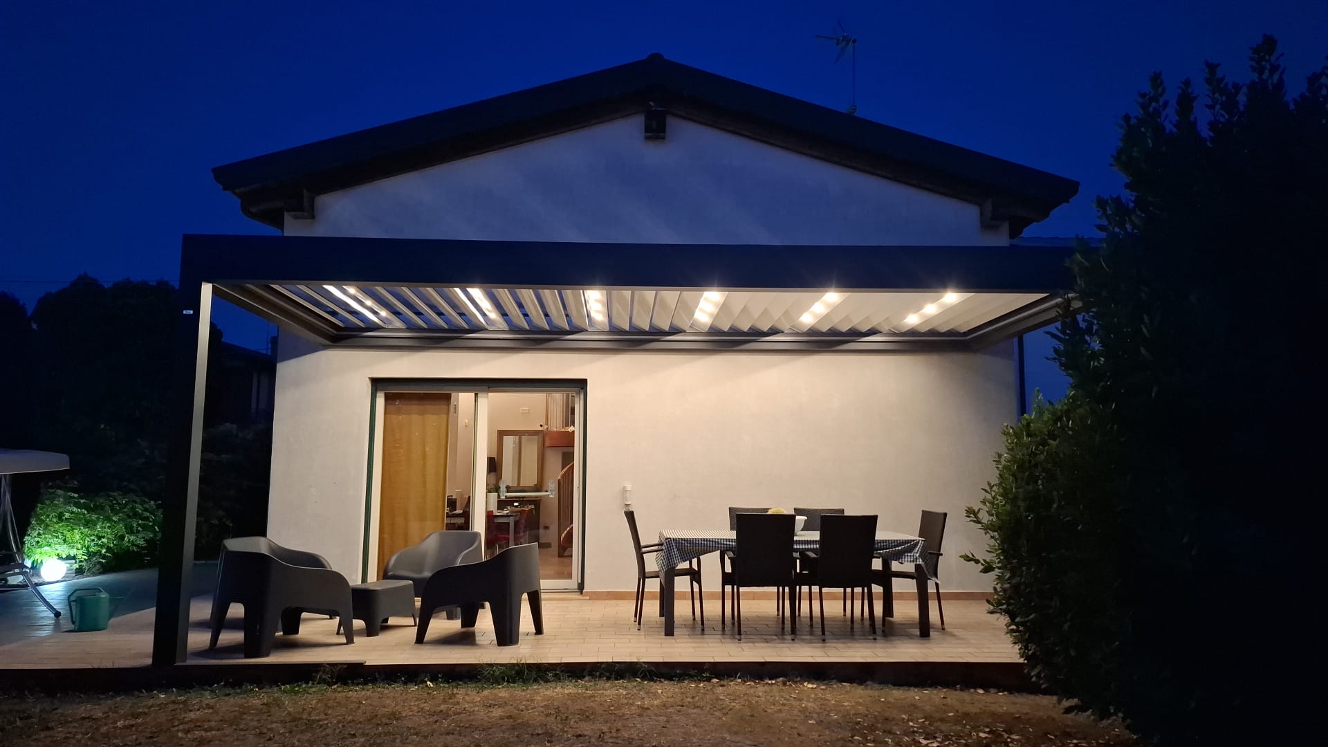 pergola luci led gibus